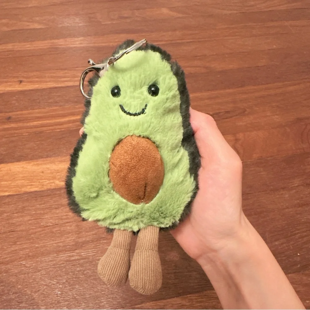 Avocado Plush Keychain Kawaii Cute Soft Stuffed Bag Charm Gift New
